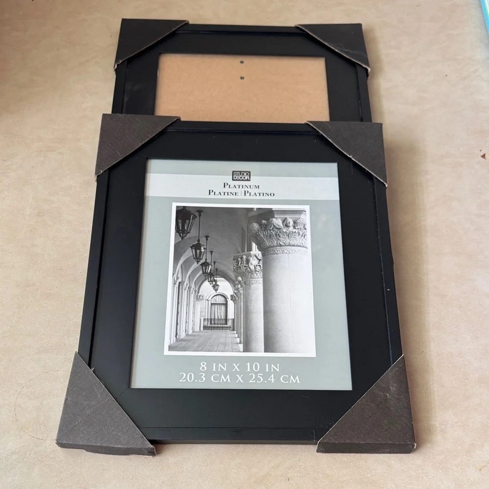 Studio Decor Black Platinum Picture Frame (Set of 2)